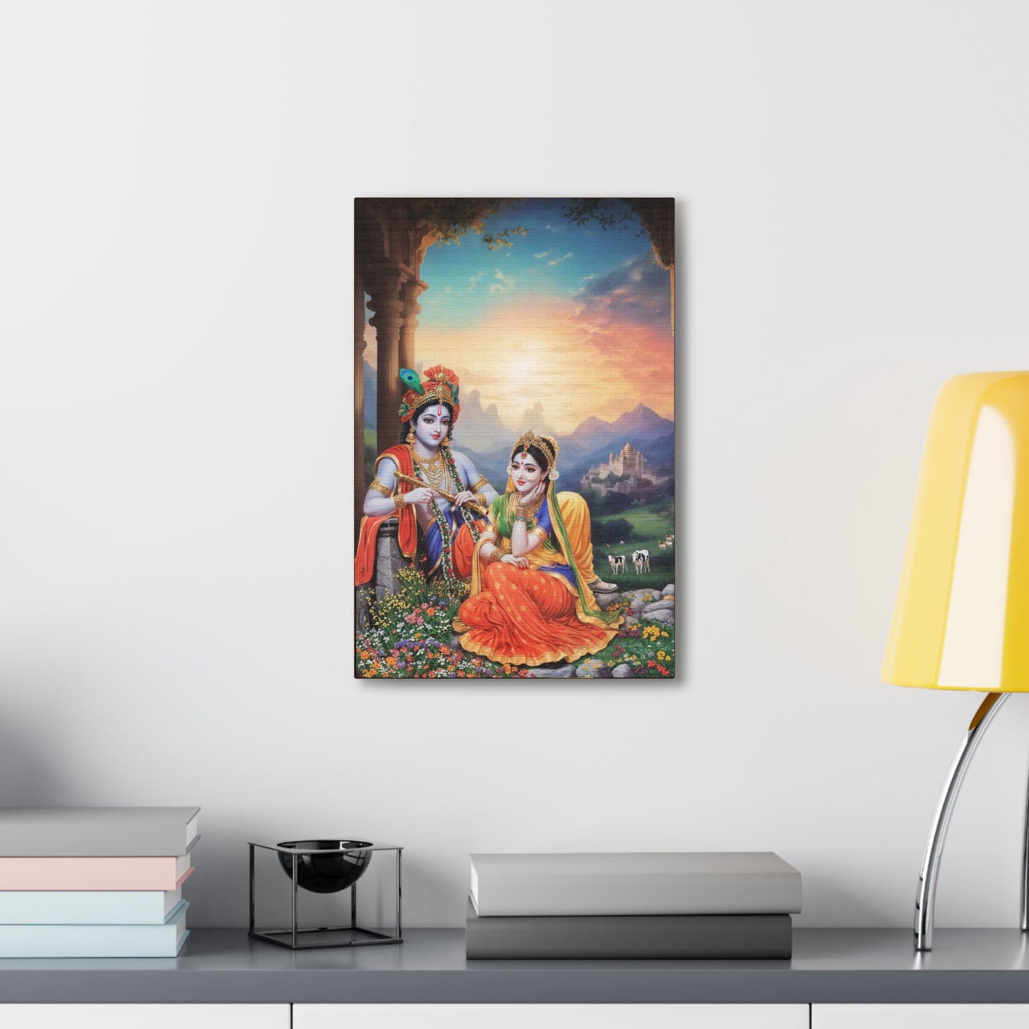 Krishna and Radha Canvas Gallery Wraps