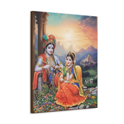 Krishna and Radha Canvas Gallery Wraps