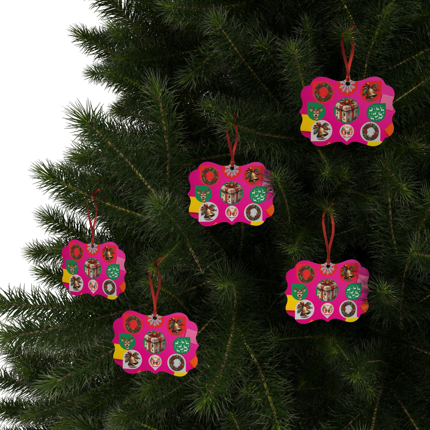 Festive Aluminum Impressions: Holiday Ornament Variety Pack (1pc, 5pcs, 10pcs, 20pcs)