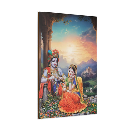 Krishna and Radha Canvas Gallery Wraps