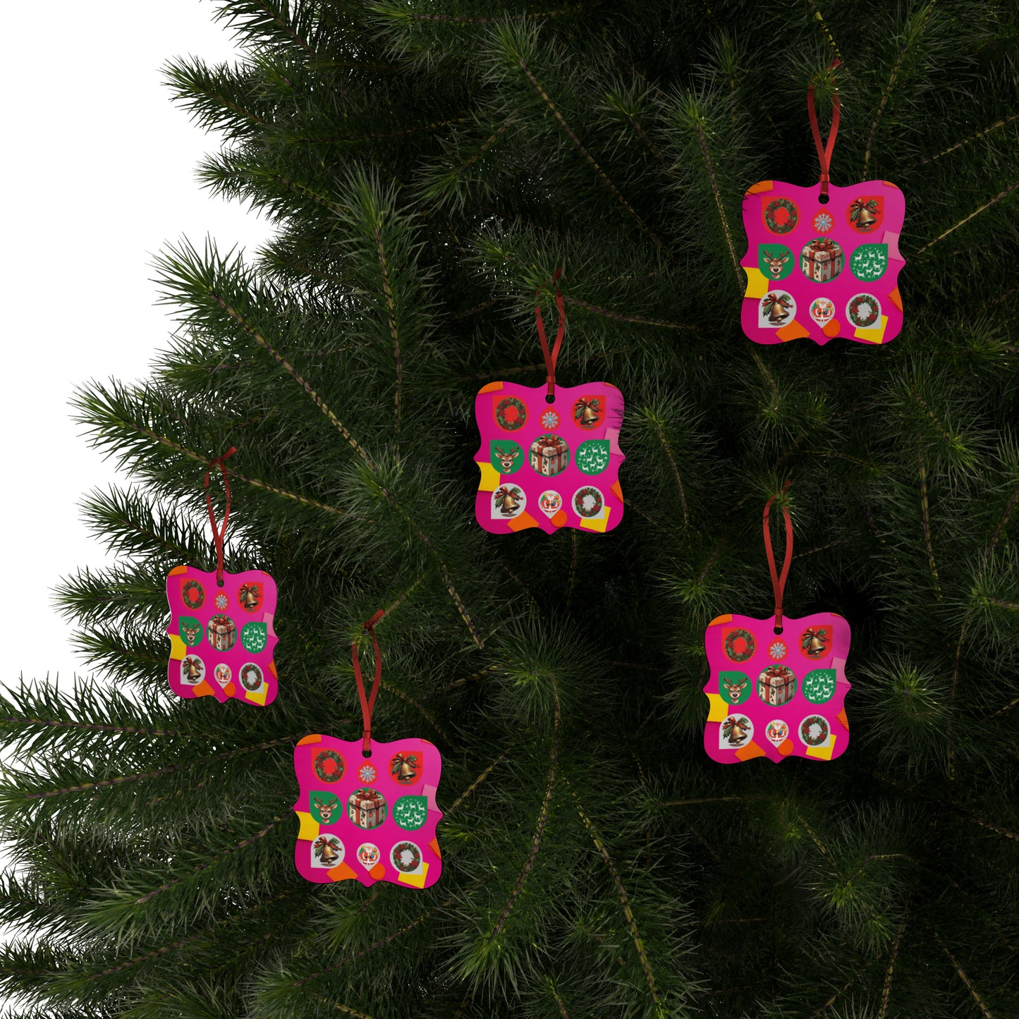 Festive Aluminum Impressions: Holiday Ornament Variety Pack (1pc, 5pcs, 10pcs, 20pcs)