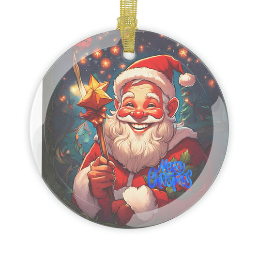 Santa's Merry Reflections: Glass Ornaments