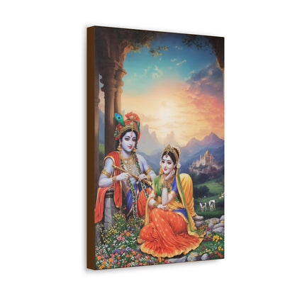 Krishna and Radha Canvas Gallery Wraps