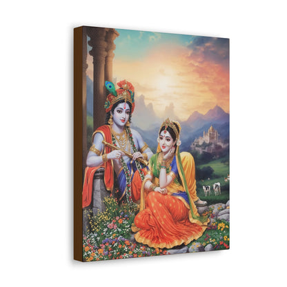 Krishna and Radha Canvas Gallery Wraps