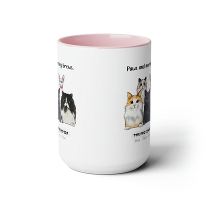 Personalized Cat Accent Coffee Mug | Customizable Cat Lover's Mug