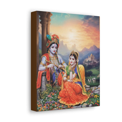 Krishna and Radha Canvas Gallery Wraps