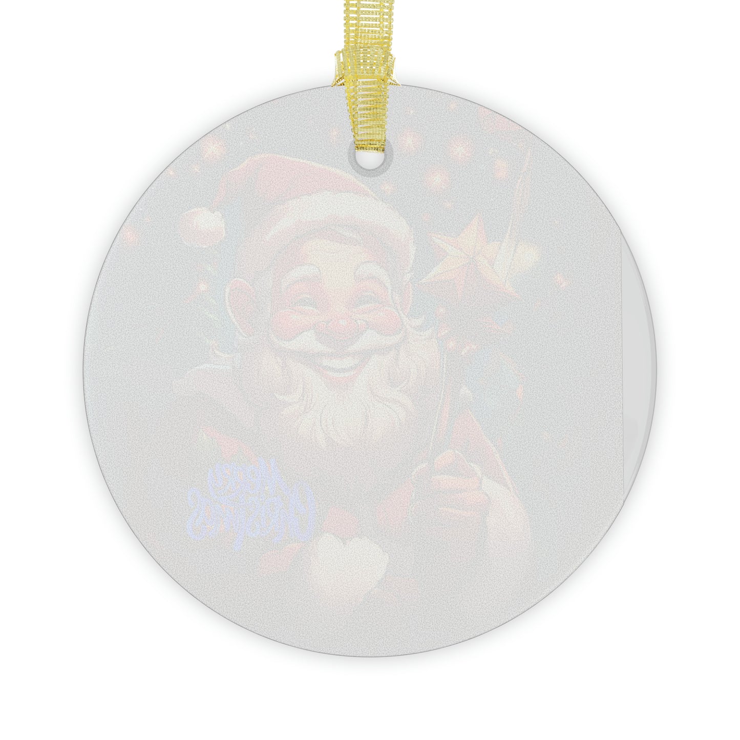 Santa's Merry Reflections: Glass Ornaments