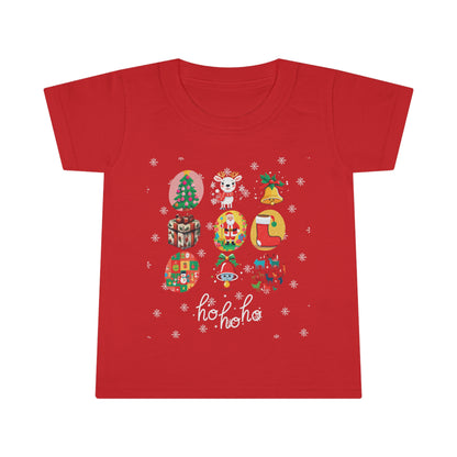 Festive Frolic: Personalized Christmas Toddler Tees