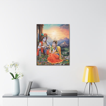 Krishna and Radha Canvas Gallery Wraps