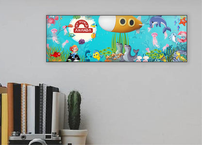 Enchanting Oceanic Playground MDF Sign - Underwater World Decor for Kids