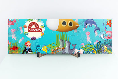 Enchanting Oceanic Playground MDF Sign - Underwater World Decor for Kids